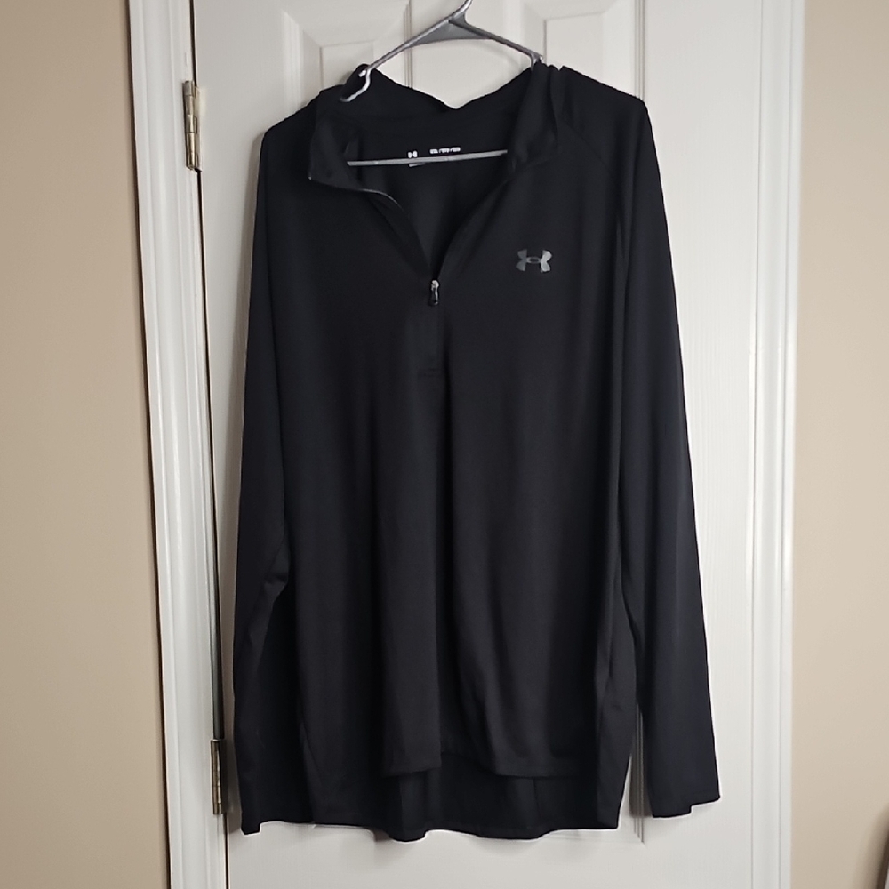 Under Armour Black‎ XXL Pullover Lightweight Loose Fit Quarter Zip